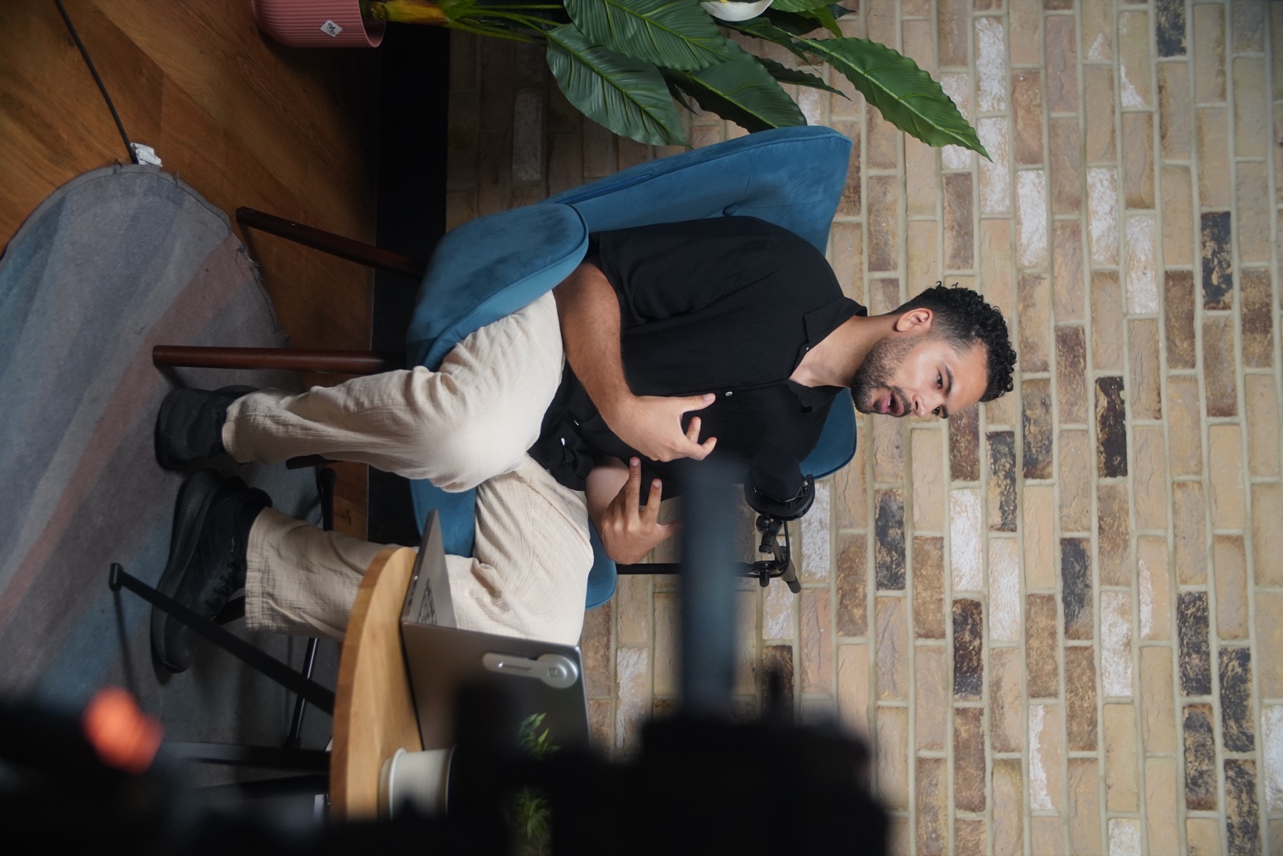 Peter Ruppert in conversation at a panel event
